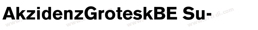 AkzidenzGroteskBE Su字体转换